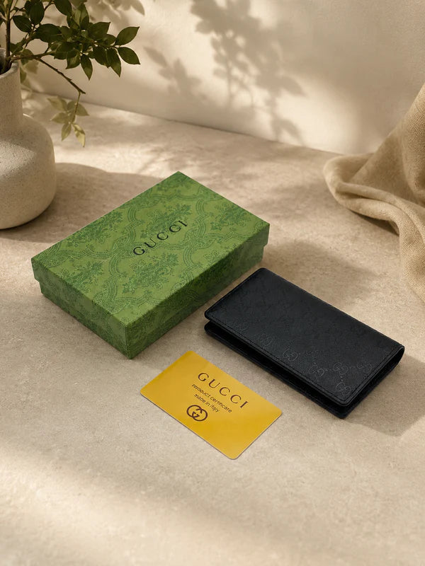 GG Monogram Long Leather Wallet - GUCCI