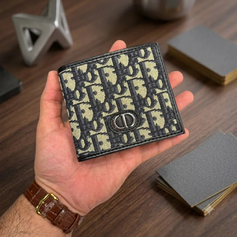 Oblique Jacquard CD Bifold Wallet - DIOR