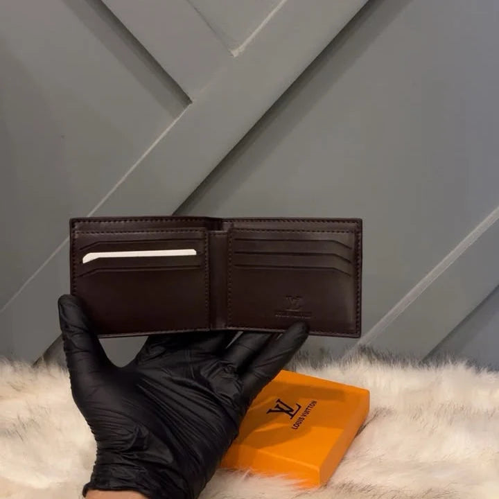 LOUIS VUITTON LUXURY LEATHER CARD HOLDER WALLET