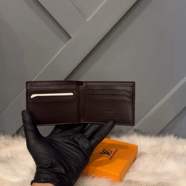 LOUIS VUITTON LUXURY LEATHER CARD HOLDER WALLET
