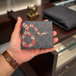 GG Supreme Kingsnake Bifold Wallet - GUCCI