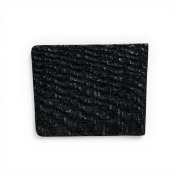 Oblique Jacquard Logo Bifold Wallet - DIOR