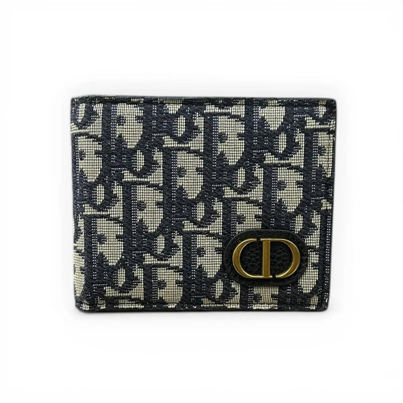 Oblique Jacquard CD Bifold Wallet - DIOR