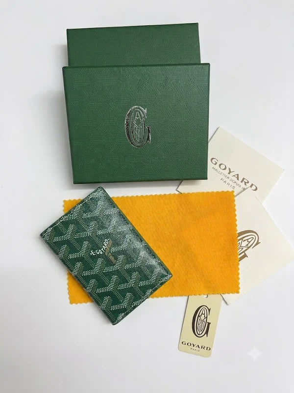 Goyardine Chevron Card Wallet - GOYARD
