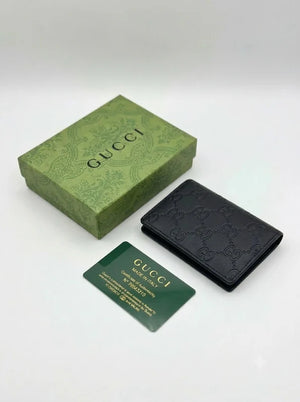 GG Monogram Leather Bifold Wallet - GUCCI