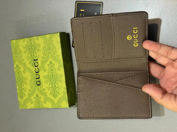 GG Supreme Canvas Card Holder Wallet - GUCCI