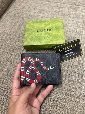 GG Supreme Kingsnake Bifold Wallet - GUCCI