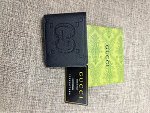 GG Embossed Textured Leather Bifold Wallet - GUCCI