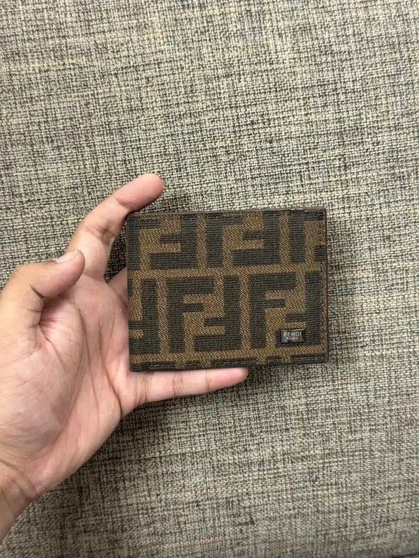 FF Zucca Monogram Bifold Wallet - FENDI