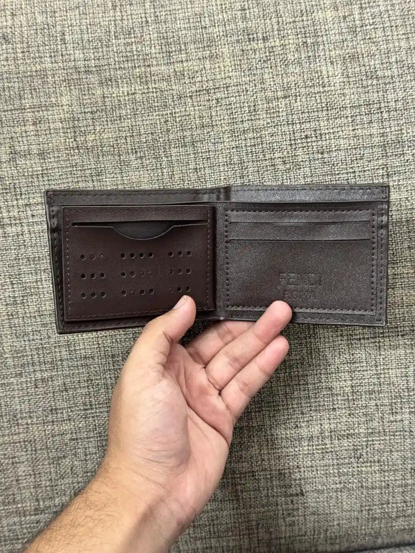 FF Zucca Monogram Bifold Wallet - FENDI