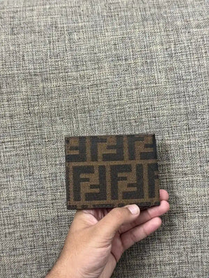 FF Zucca Monogram Bifold Wallet - FENDI