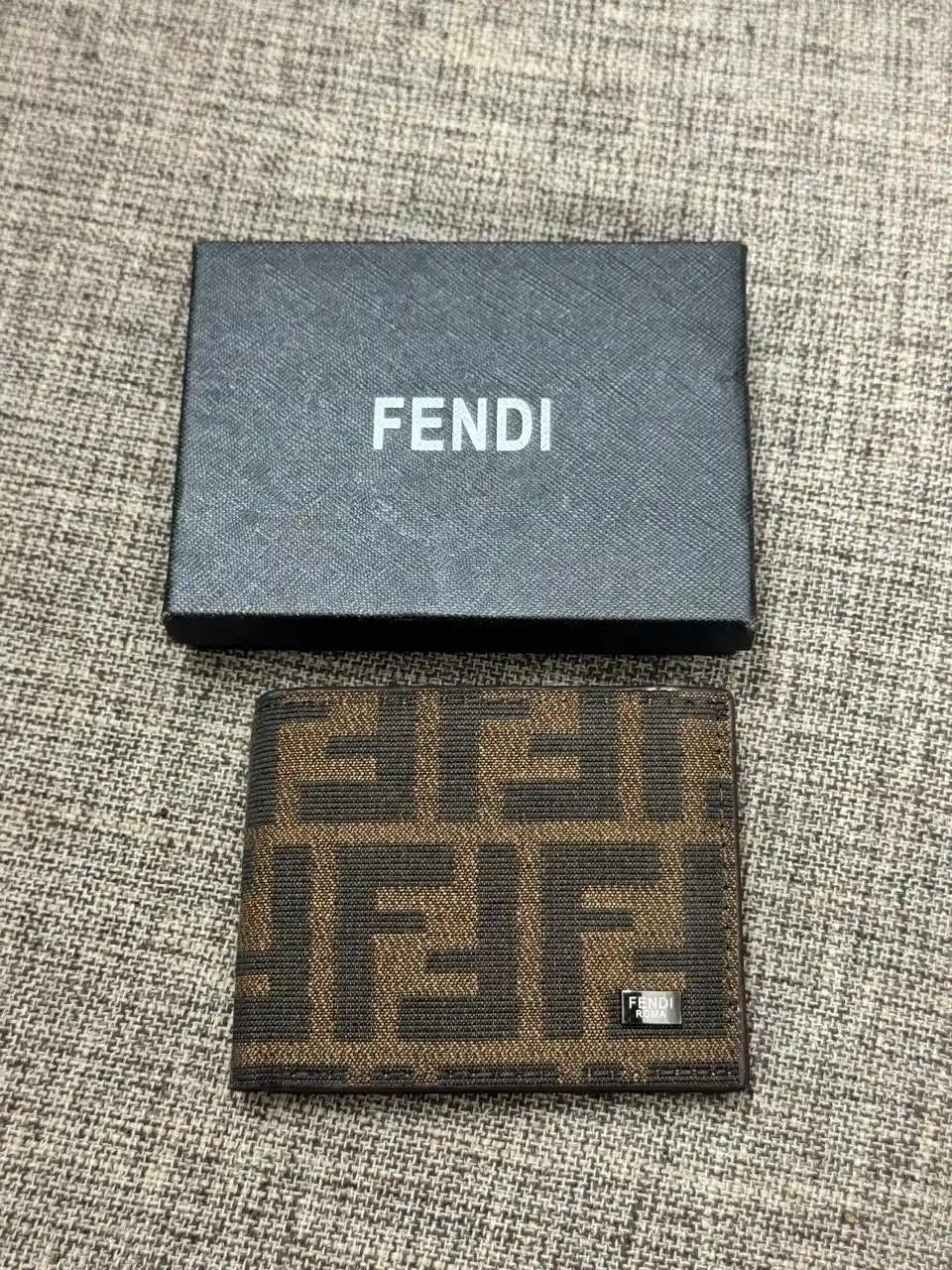 FF Zucca Monogram Bifold Wallet - FENDI