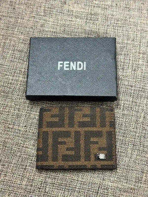 FF Zucca Monogram Bifold Wallet - FENDI