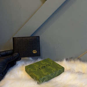 Elegant Textured Leather GG Bifold Wallet