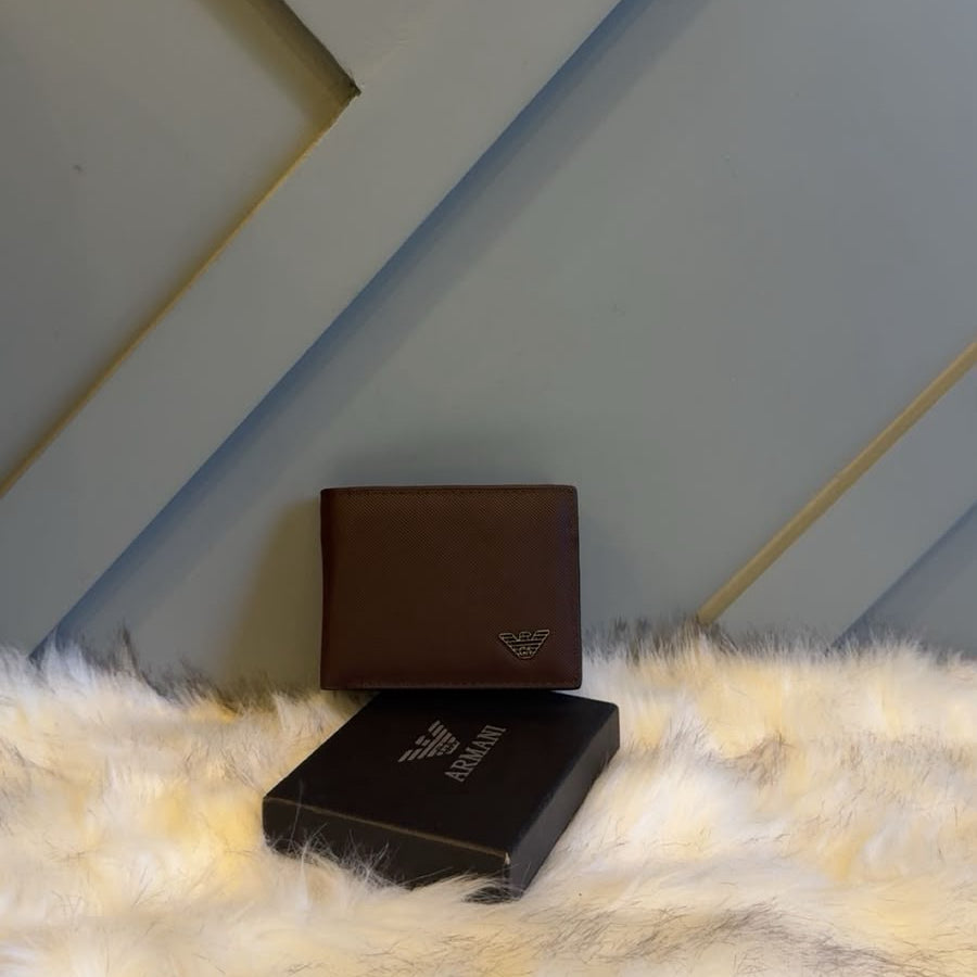 Armani Premium Leather Wallet with Multiple Card Slots