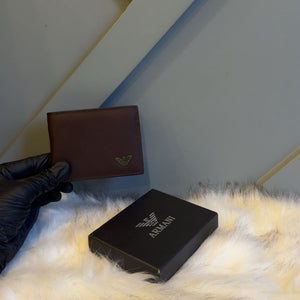 Armani Premium Leather Wallet with Multiple Card Slots