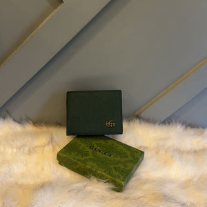 Men's GG Style Embossed Leather Wallet