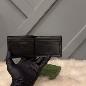 Men's GG Style Embossed Leather Wallet