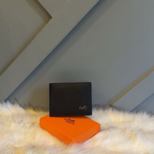 Hermès Paris Classic Leather Wallet for Men