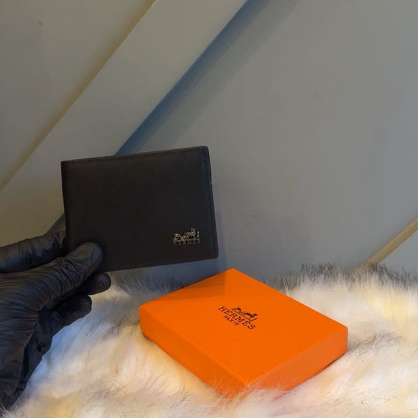 Hermès Paris Classic Leather Wallet for Men