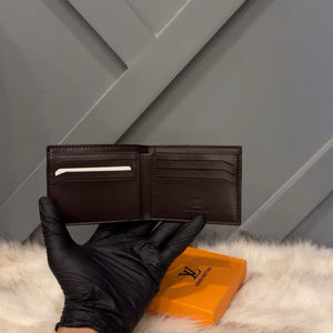 LOUIS VUITTON LUXURY LEATHER CARD HOLDER WALLET