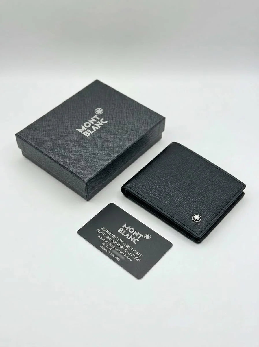 Leather Bifold Emblem Wallet - MONTBLANC