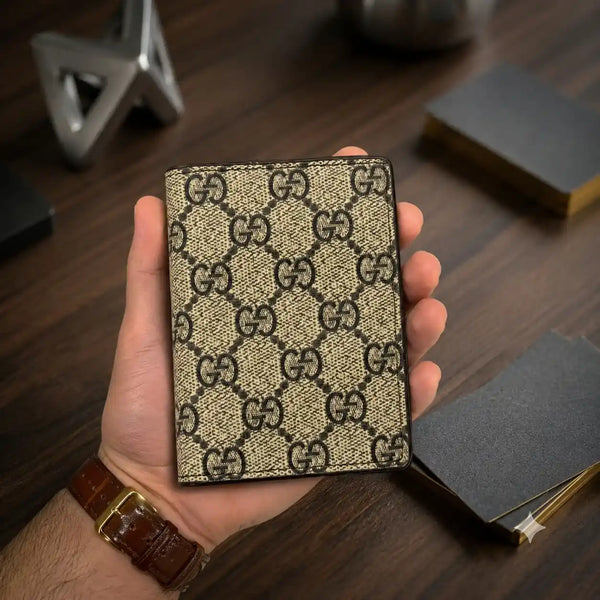 GG Supreme Canvas Card Holder Wallet - GUCCI