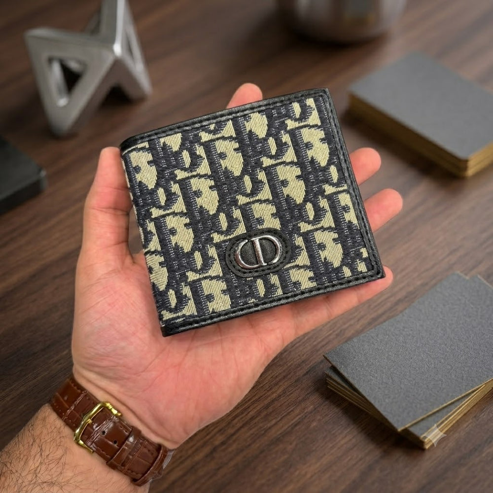 Oblique Jacquard CD Bifold Wallet - DIOR