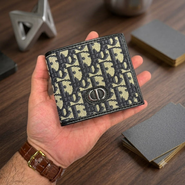 Oblique Jacquard CD Bifold Wallet - DIOR