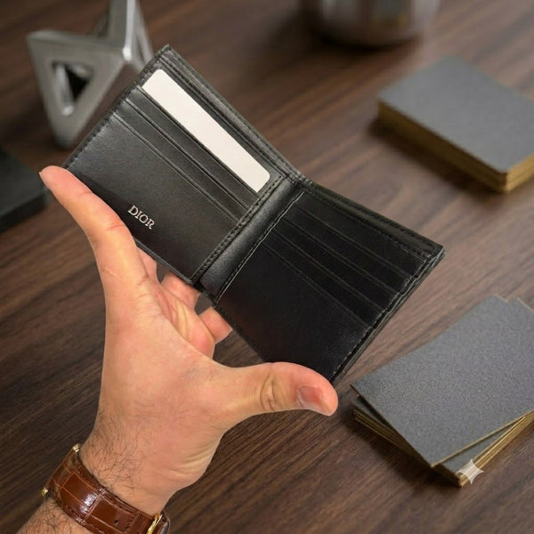 Oblique Jacquard CD Bifold Wallet - DIOR