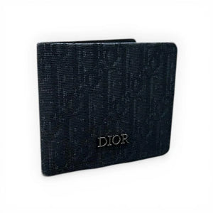 Oblique Jacquard Logo Bifold Wallet - DIOR