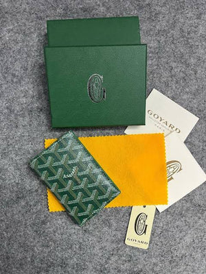Goyardine Chevron Card Wallet - GOYARD